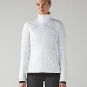Lululemon Run For Cold Jacket White 8